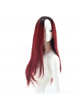 Savannah - Ruby Röd peruk med lace